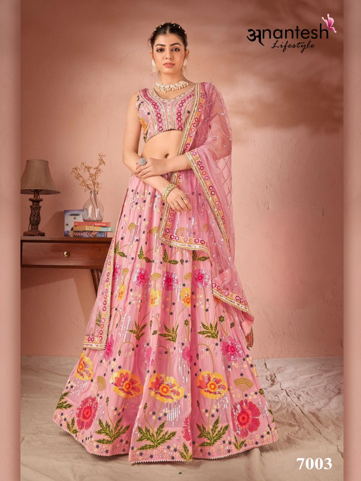 Anantesh Festivals Vol-01 Georgette / Net Wholesale Lehenga Catalog — Wholesale Lehenga, MPA wholesale from Surat - Gallery Image 2